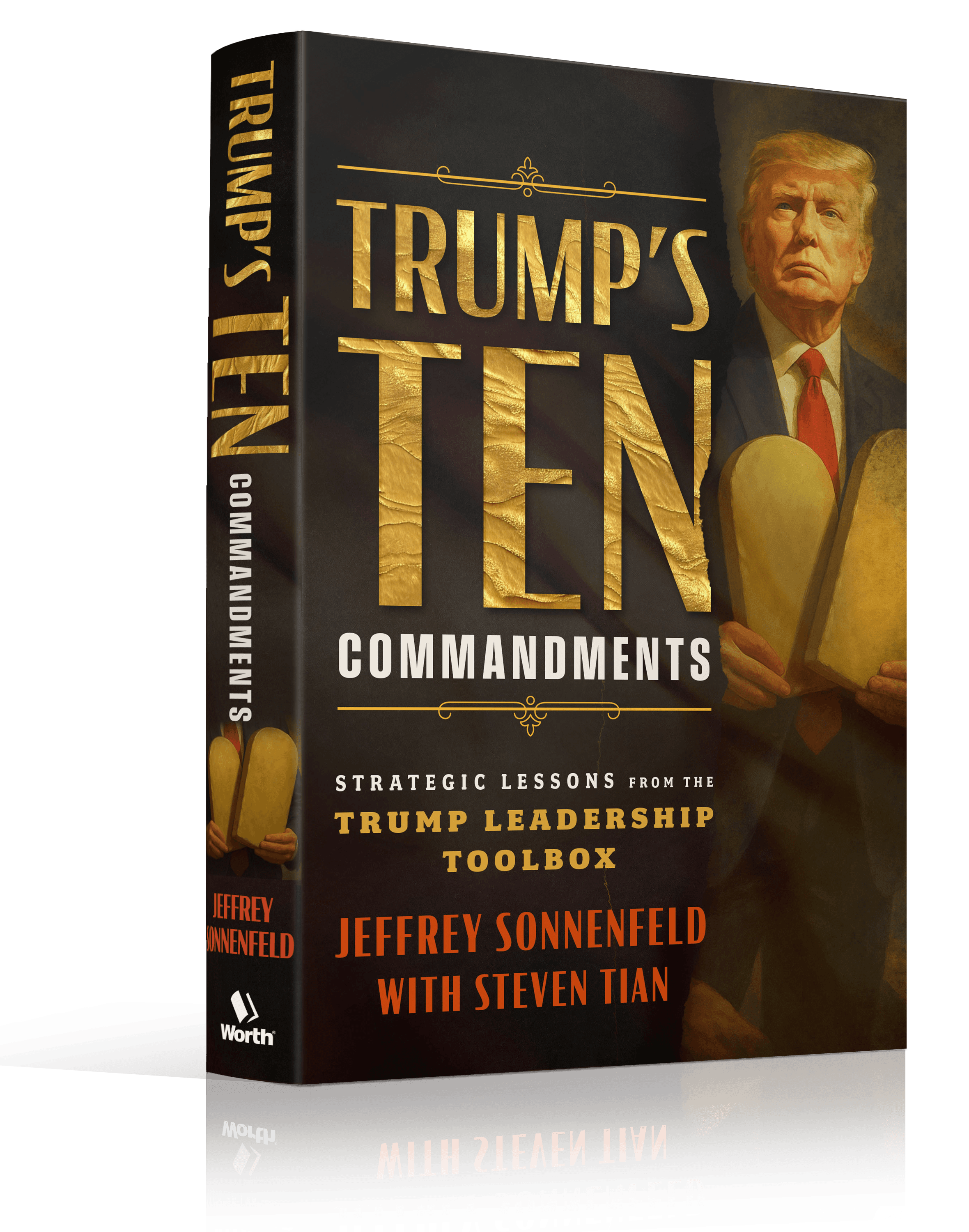 Trump's Ten Commandments 3D Book Cover by Jeffrey Sonnenfeld