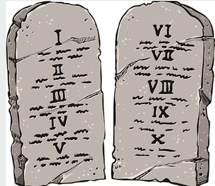 Trump's Ten Commandments